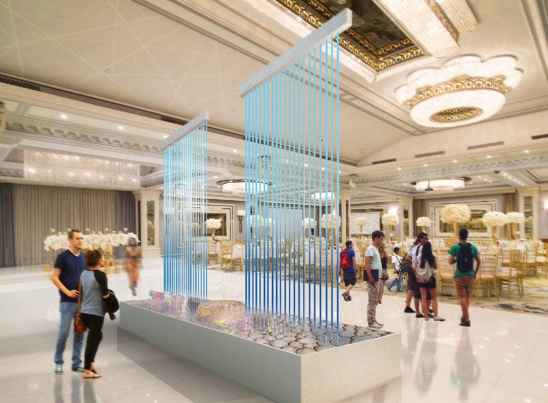 Hampton 002 — refined indoor water feature